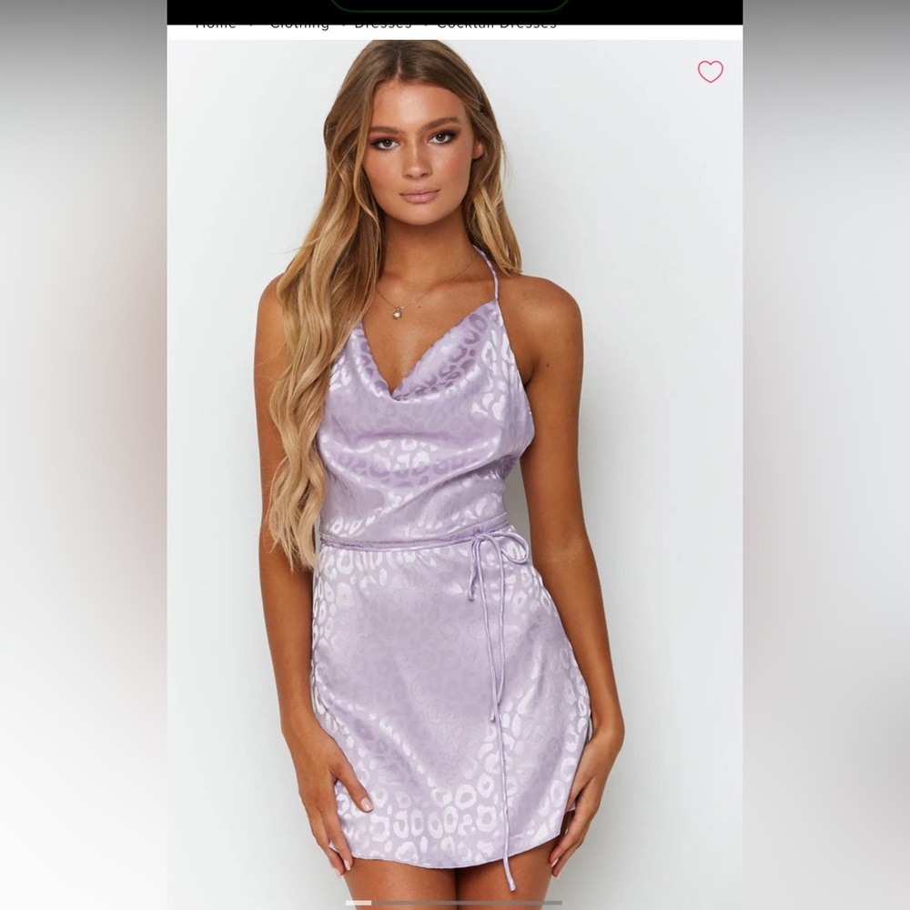 Beginning Boutique Your LA Catch Mini Cowl Neck Dress